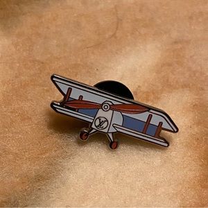 Louis Vuitton limited edition vintage collectible pin airplane